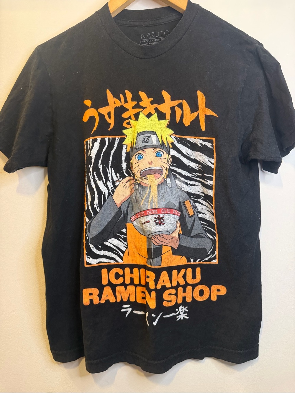 Naruto Shippuden Collection Black Graphic Tee- ichiraku ramen shop